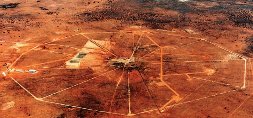 Ядерный полигон Маралинга в пустыне в Австралии
